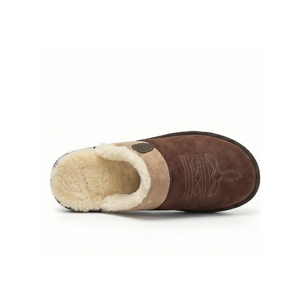 Cowboy Slippers - Pantoufles style détente à semelle épaisse