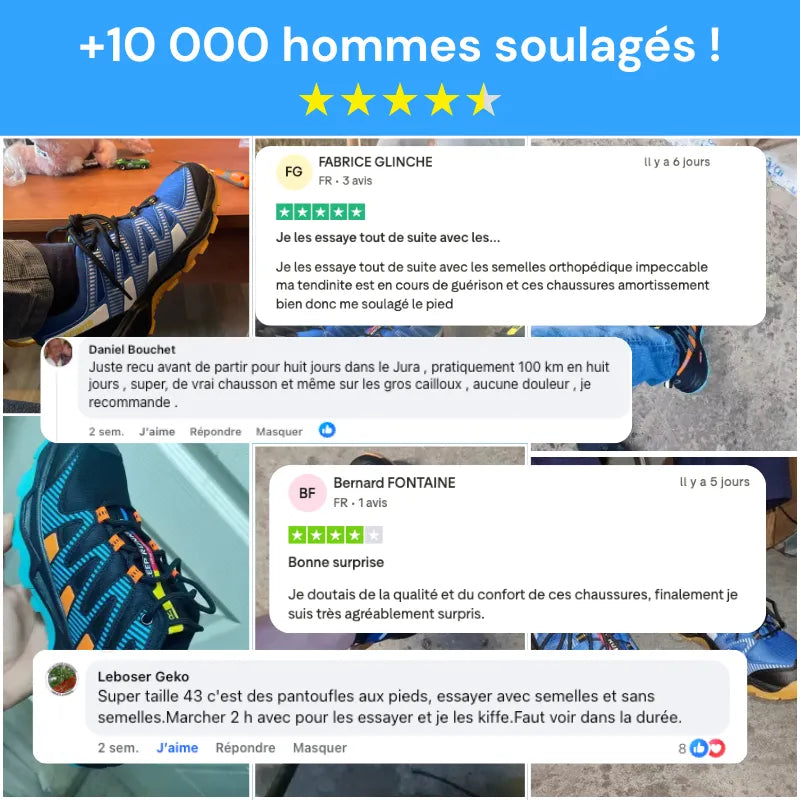OrthoTrailPro™ - Chaussures tout-terrain orthopédiques