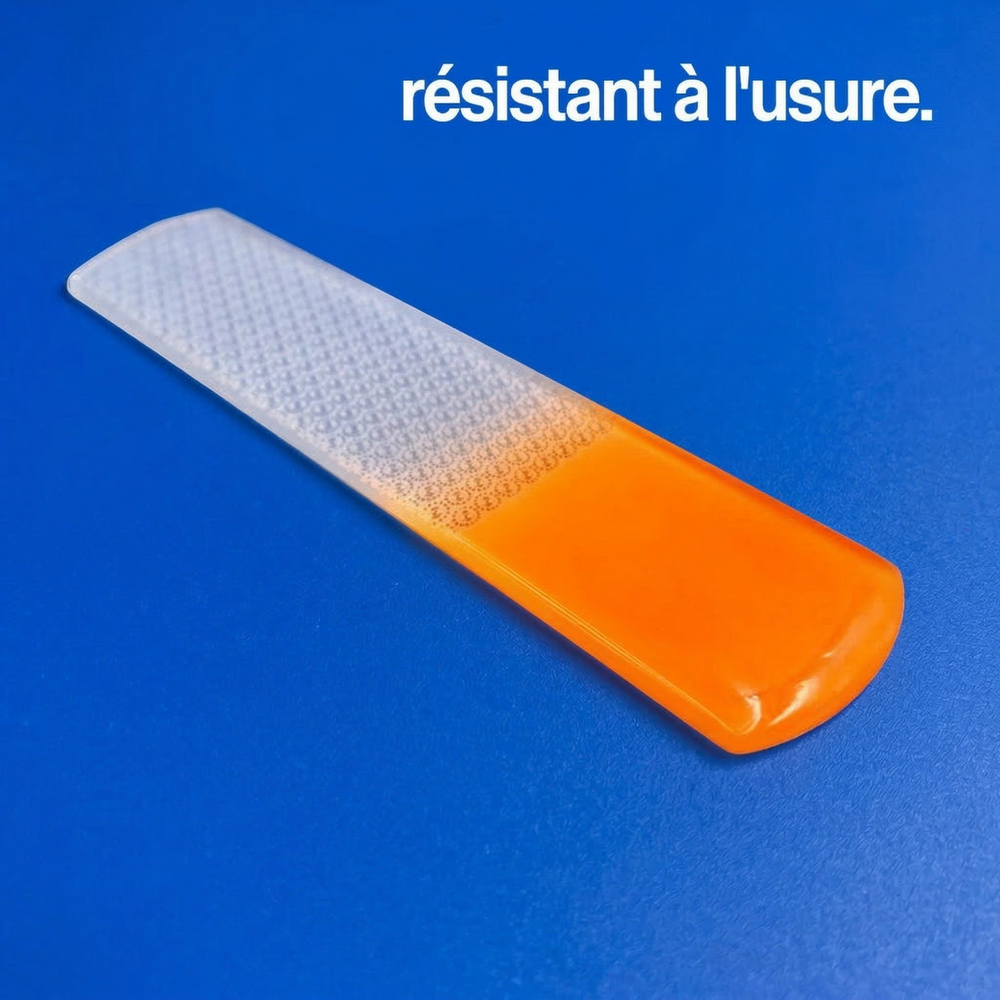 Polissoir à pieds en verre