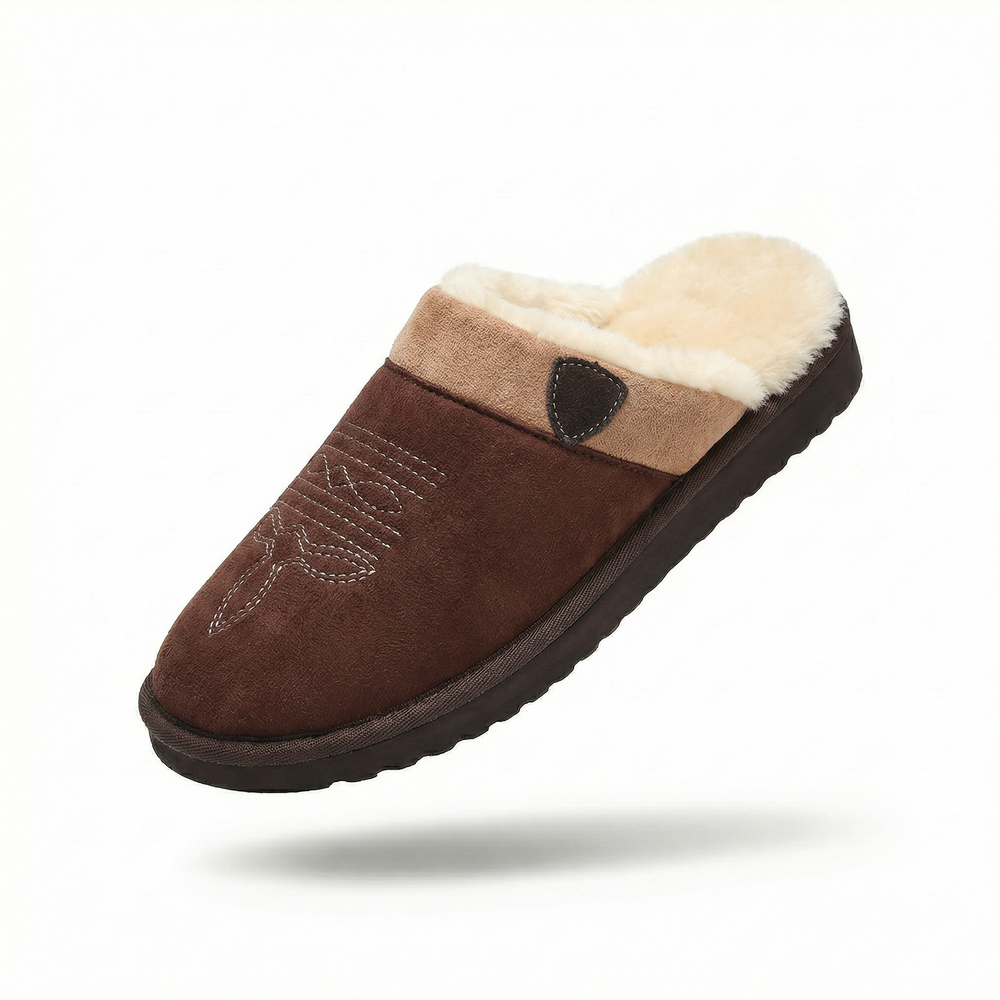 Cowboy Slippers - Pantoufles style détente à semelle épaisse