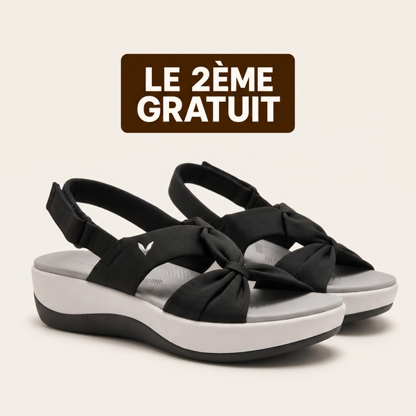 Nubéa™ - Sandales en tissu à confort orthopédique