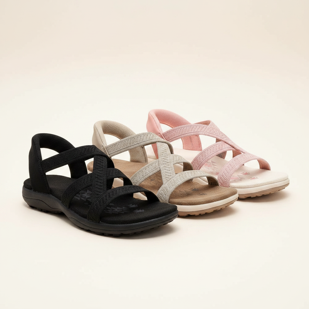 Sandales Liréa offertes en noir, taupe, marine et rose